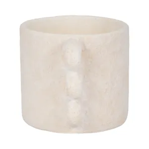 10\" Arch Handle Planter, White