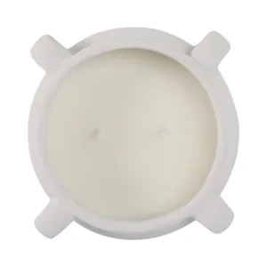 7\" 12.5 Oz Sea Salt & Bergamot Bowl Candle, White