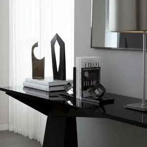 S/2 5x4\" Crystal Cube Bookends, Smoke