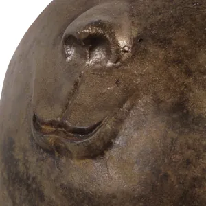 22x9" Smiley Head On Pedestal, Multi