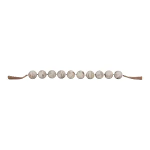 46x3\" Marbled Bead Garland, Brown/ivory