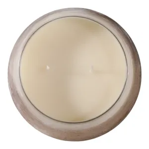5\" 14 Oz White Gardenia Ombre Glass Candle, Multi