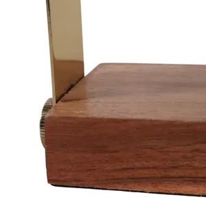 7x5\" Round Clock On Wood Base, Multi