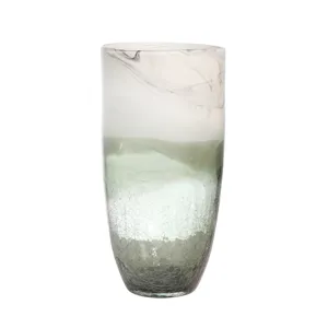 Glass 12" Smokey Vase, Gray