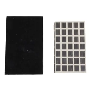 S/2 10/11" Etched Squares Resin Boxes, Ivory/brown