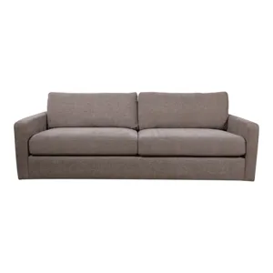 94x39" Modern Textured Sofa, Light Brown