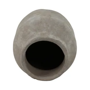 12x10\" Terracotta Milk Vase, Gray