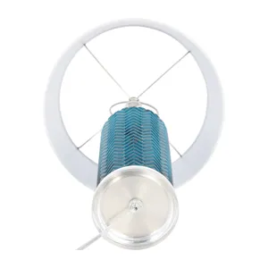 Glass 28\"  Chevron Table Lamp, Blue
