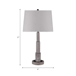 27" Marble Table Lamp Kd