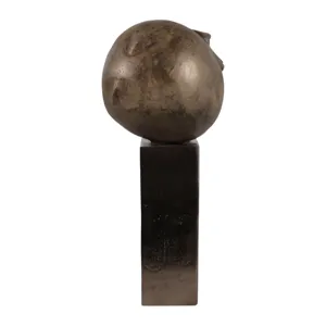 22x9" Smiley Head On Pedestal, Multi