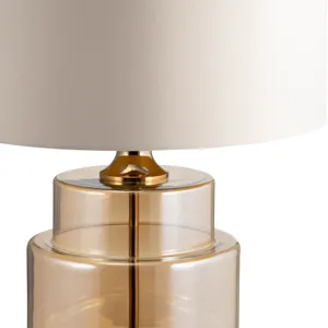 Glass, 30\" Lustered Table Lamp, Gold