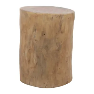 19x15" Tree Trunk Side Table, Natural