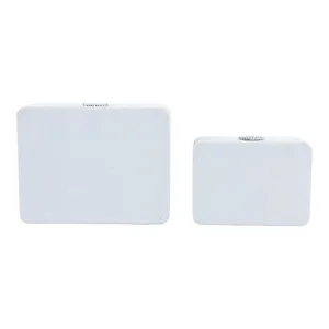 S/2 7/9" Rounded Corner Boxes, Light Blue