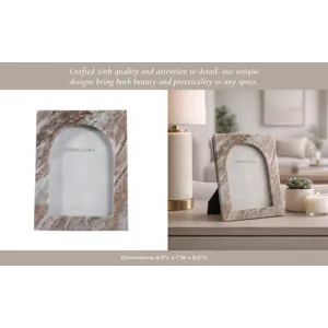 5x7" Arch Opening Marble Photo Frame, Multi