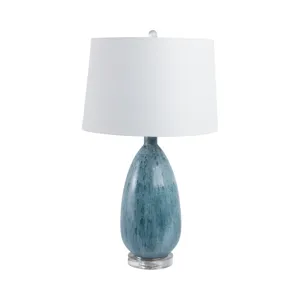 29x17\" Reactive Finish Table Lamp, Green