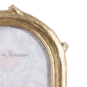 4x6" Birds & Branches Arch Photo Frame, Gold