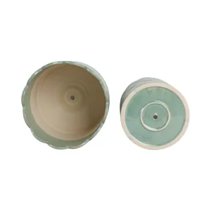 S/2 9/12\"  Arch Planters, Sage Green