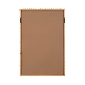Ec 30x44 Carved Wood Mirror, Natural