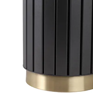 28\" Metal Table Lamp, Gray