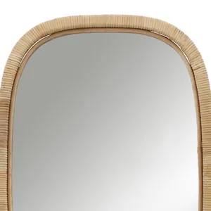 Ec 22x34 Rectangular Mirror, Brown