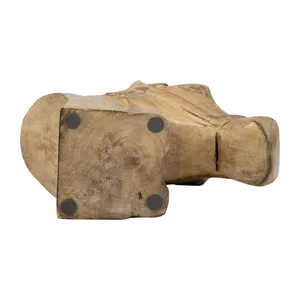 Wood, 10"h Horse Head Deco, Brown