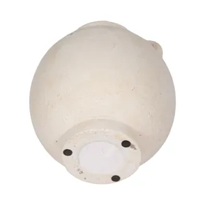 7\" Bulbous Jug With Handle, White