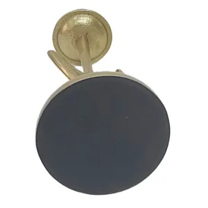 9x5\" Crescent Moon Taper Holder, Gold