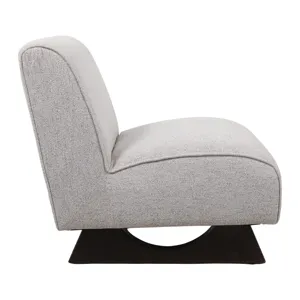 33x30" Warren Accent Chair, Ivory/brown