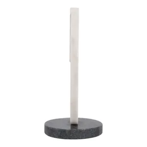 11x10" Modern Marble Sculpture On Base, Wht/blk