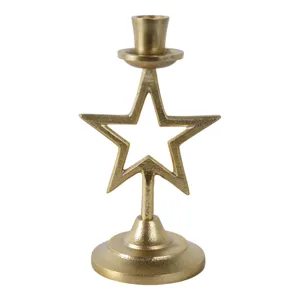 9x5\" Star Taper Holder, Gold