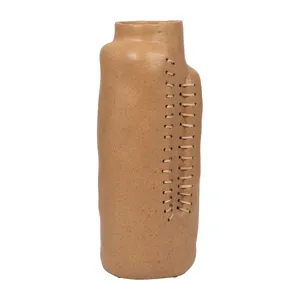 Ecomix, 18\" Stitched Up Vase, Terracotta