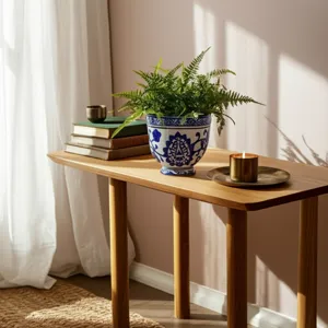 4\", 6oz Bowl Chinoiserie Candle, Brown/white