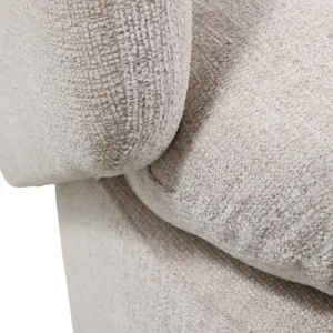 31x30" Modern Swivel Accent Chair, Ivory