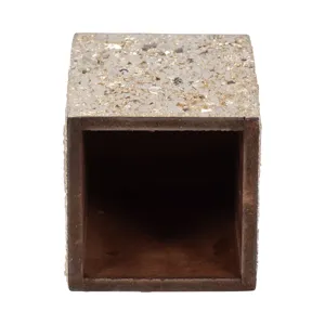 3x4 Crackle Pencil Cup, Champagne