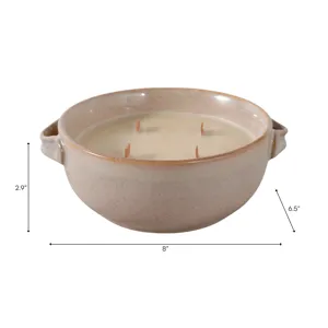 8\" 14 Oz Coffee Candle, Brown