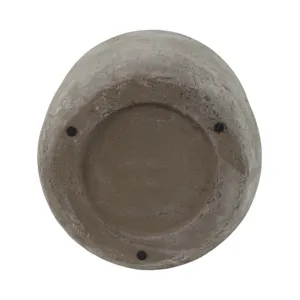 12x10\" Terracotta Milk Vase, Gray