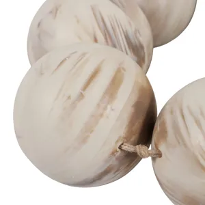 46x3\" Marbled Bead Garland, Brown/ivory