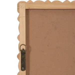 Ec 30x44 Carved Wood Mirror, Natural