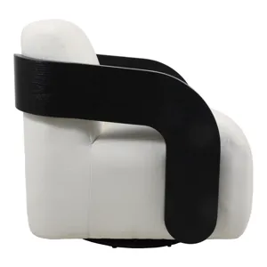 33x31" Modern Swivel Rocker Chair, Gray/black