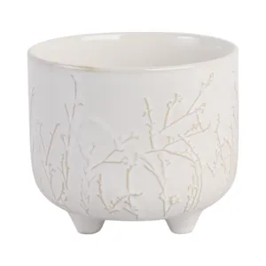 6\" Blooming Branches Planter, Ivory