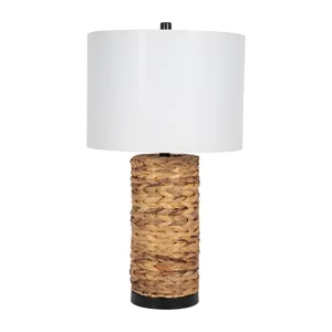 Seagrass 26\" Pillar Table Lamp, Natural