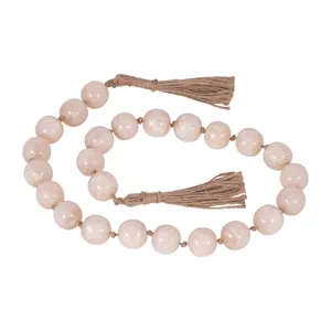 Resin, 36x1 Bead Garland, Ivory