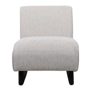 33x30" Warren Accent Chair, Ivory/brown