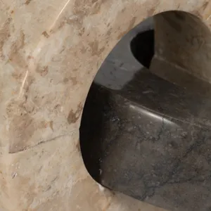 Marble, 9\" 2-circle Links, 2-tone