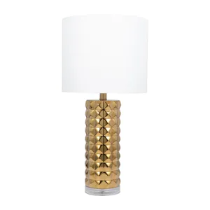Ceramic 25\" Table Lamp, Gold