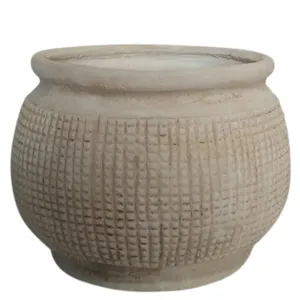 Resin, S/2 13/17" Antique Inspired Planters, Beige
