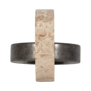 Marble, 9\" 2-circle Links, 2-tone