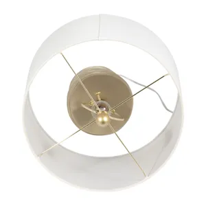 Resin 29\" Stacking Rings Table Lamp, Champagne