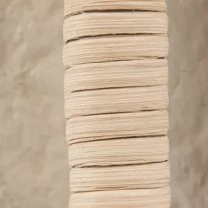 Ecomix, 12\" Crafted Vase W Handle, Ivory