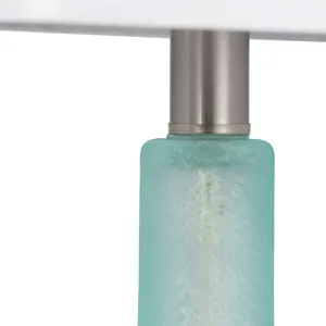 Glass 26\"  Table Lamp, Green